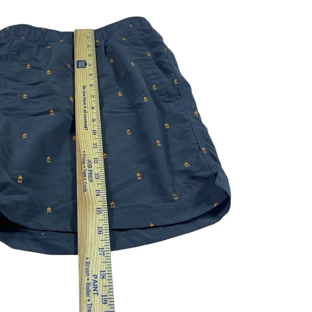 The North Face Shorts Mens XL Flash Dry Swim Trunks Camp Fire Print Mesh Lined